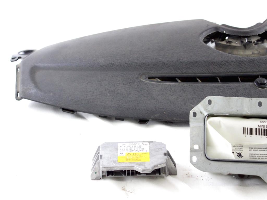 65773428715 KIT AIRBAG MINI ONE R56 1.4 B 70KW 3P (2007) RICAMBIO USATO TRASPARENTE DANNEGGIATO CON CENTRALINA AIRBAG, AIRBAG PASSEGGERO, AIRBAG VOLANTE 2755735 2757665