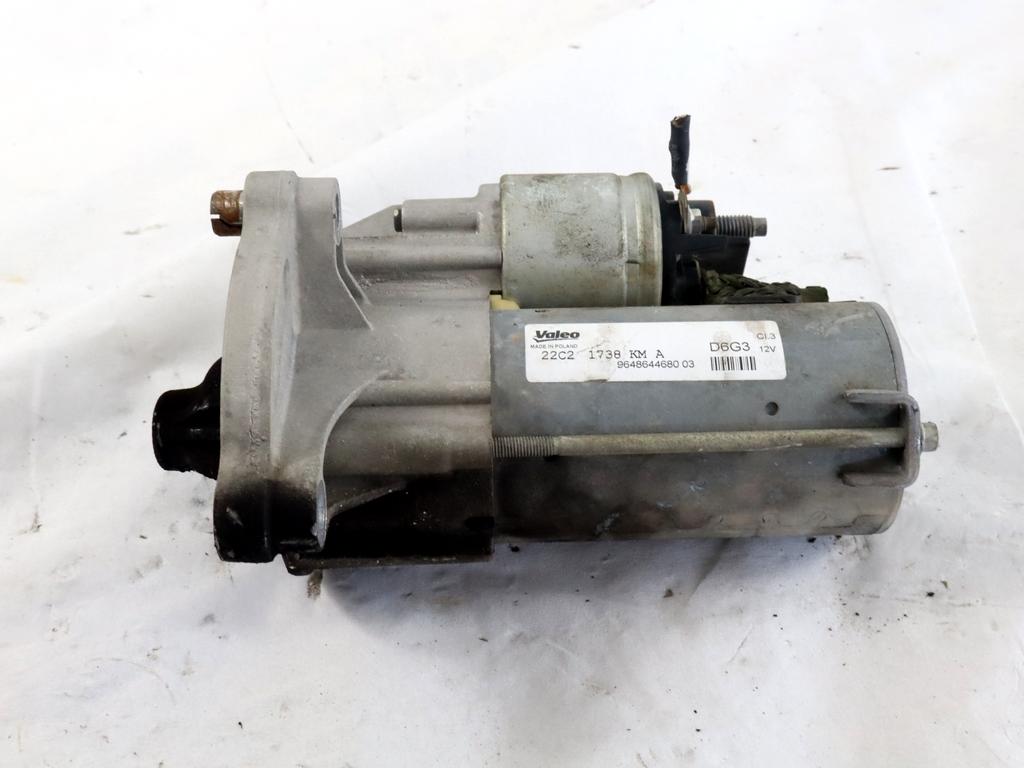 9648644680 MOTORINO AVVIAMENTO CITROEN C3 1.1 B 44KW 5M 5P (2012) RICAMBIO USATO