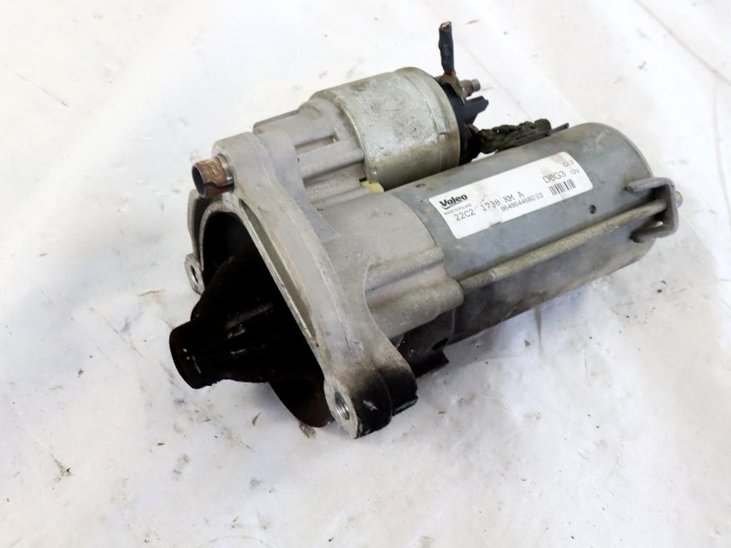 9648644680 MOTORINO AVVIAMENTO CITROEN C3 1.1 B 44KW 5M 5P (2012) RICAMBIO USATO