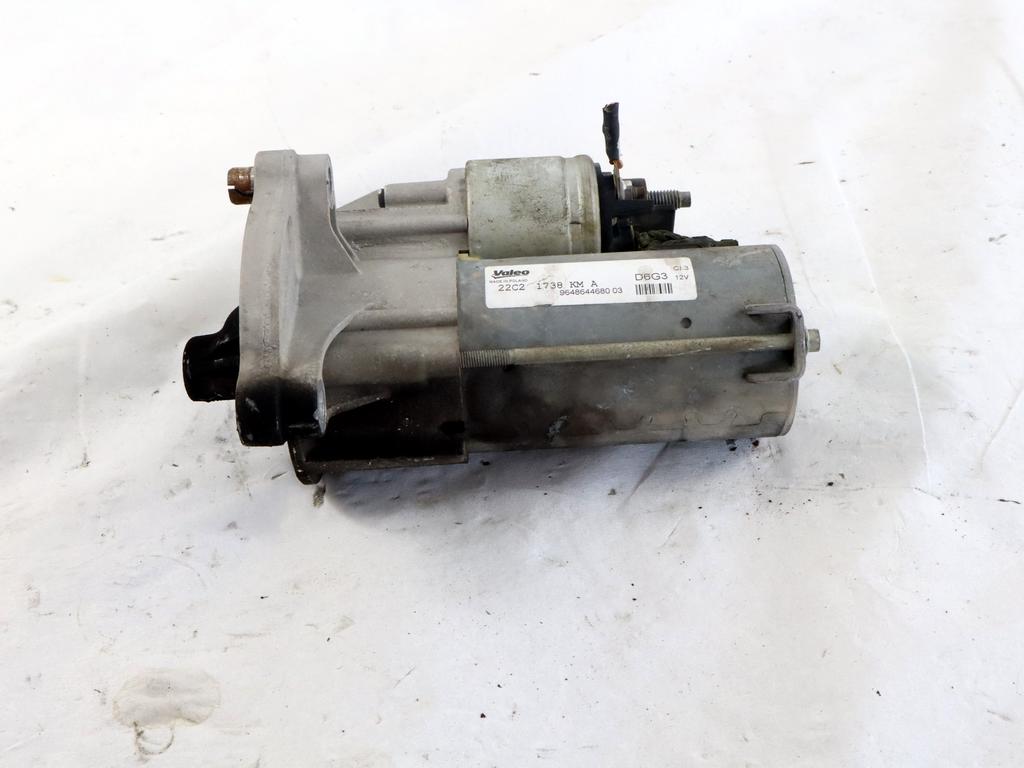 9648644680 MOTORINO AVVIAMENTO CITROEN C3 1.1 B 44KW 5M 5P (2012) RICAMBIO USATO