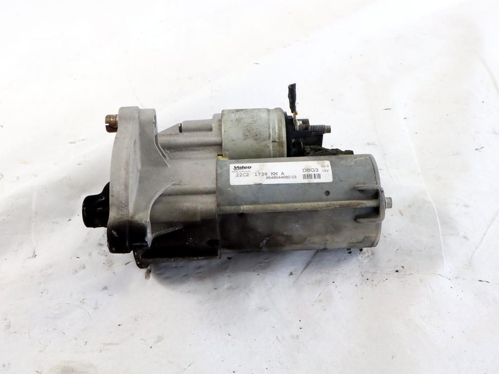 9648644680 MOTORINO AVVIAMENTO CITROEN C3 1.1 B 44KW 5M 5P (2012) RICAMBIO USATO