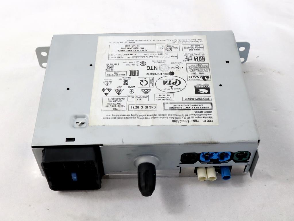 9822730180 AUTORADIO SISTEMA MULTIMEDIALE CITROEN C3 1.2 B 61KW 5M 5P (2018) RICAMBIO USATO (NON FORNIAMO CODICE AUTORADIO, MA SOLO NUMERO DI TELAIO VEICOLO)