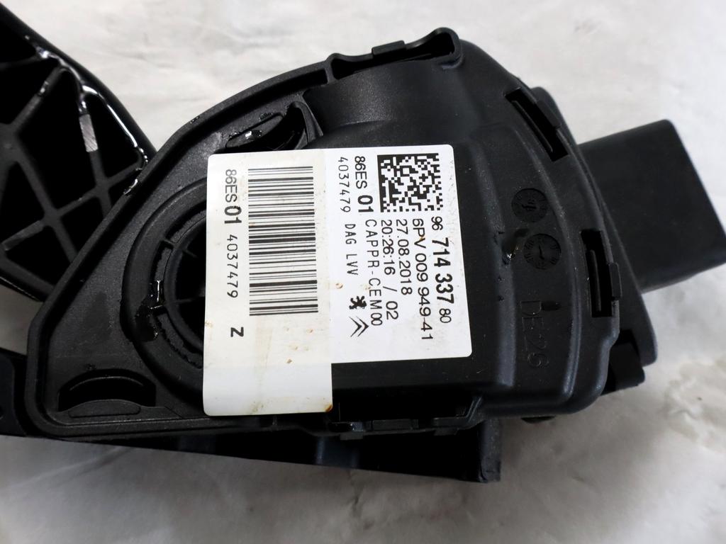 9671433780 PEDALE ACCELERATORE CITROEN C3 1.2 B 61KW 5M 5P (2018) RICAMBIO USATO