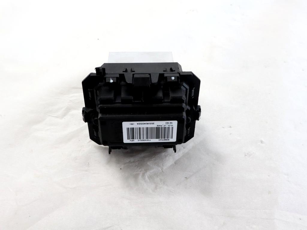 9286870-01 RESISTENZA RISCALDAMENTO CLIMATIZZATORE CITROEN C3 1.2 B 61KW 5M 5P (2018) RICAMBIO USATO T1014302U-C