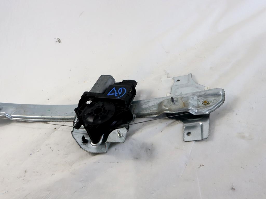 9812081580 MOTORINO MECCANISMO ALZA-VETRO ALZA-CRISTALLO PORTA ANTERIORE DESTRA CITROEN C3 1.2 B 61KW 5M 5P (2018) RICAMBIO USATO 9813093380