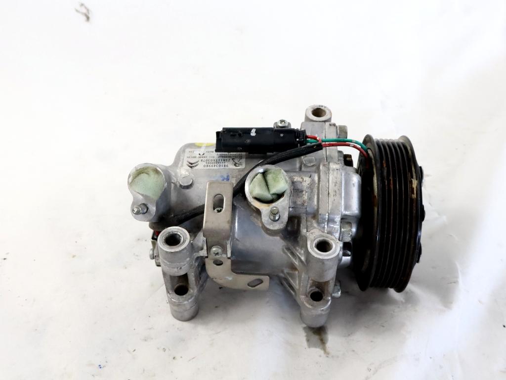 9810349980 COMPRESSORE CLIMATIZZATORE CLIMA A/C CITROEN C3 1.2 B 61KW 5M 5P (2018) RICAMBIO USATO 9808860080