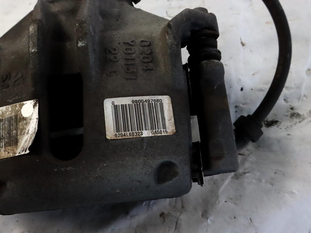 9805497680 PINZA FRENO ANTERIORE SINISTRA CITROEN C3 1.2 B 61KW 5M 5P (2018) RICAMBIO USATO