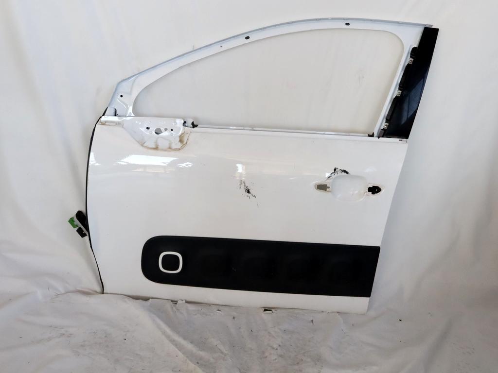 9812674380 PORTA ANTERIORE SINISTRA GUIDATORE CITROEN C3 1.2 B 61KW 5M 5P (2018) RICAMBIO USATO