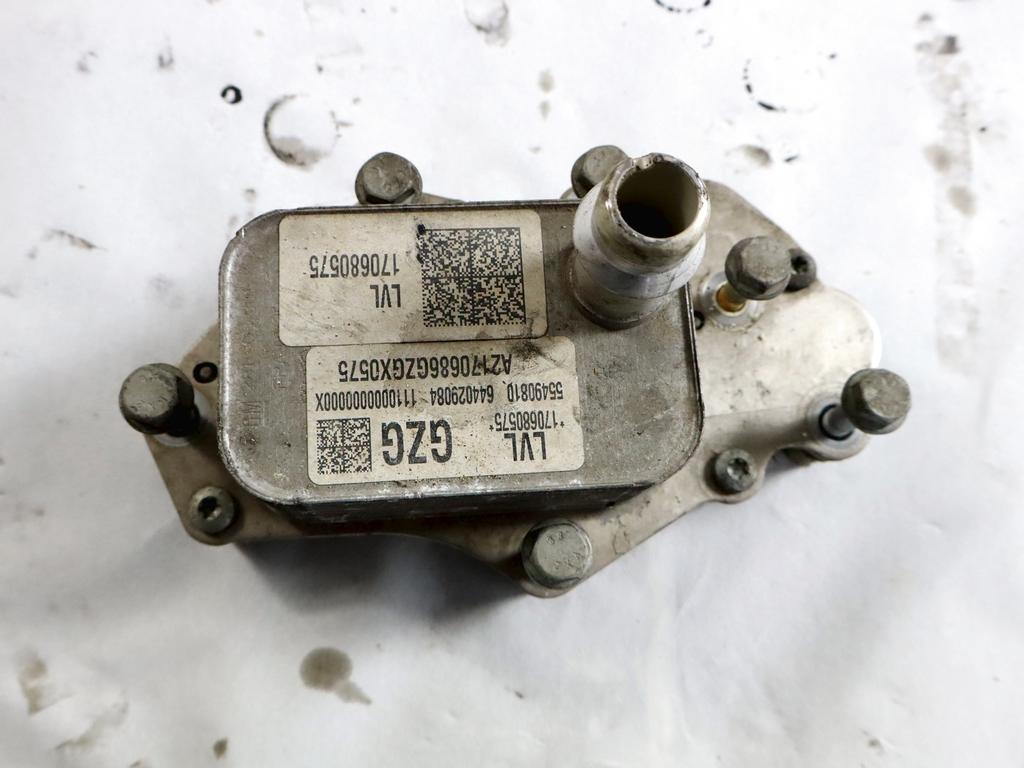 55490810 RADIATORE OLIO SCAMBIATORE DI CALORE OPEL ASTRA J 1.6 D 100KW 6M 5P (2015) RICAMBIO USATO