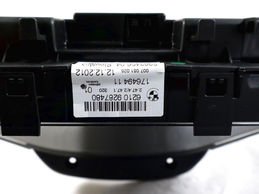 62109287480 QUADRO STRUMENTI CONTACHILOMETRI BMW SERIE 3 316D F31 SW 2.0 D 85KW 6M 5P (2013) RICAMBIO USATO