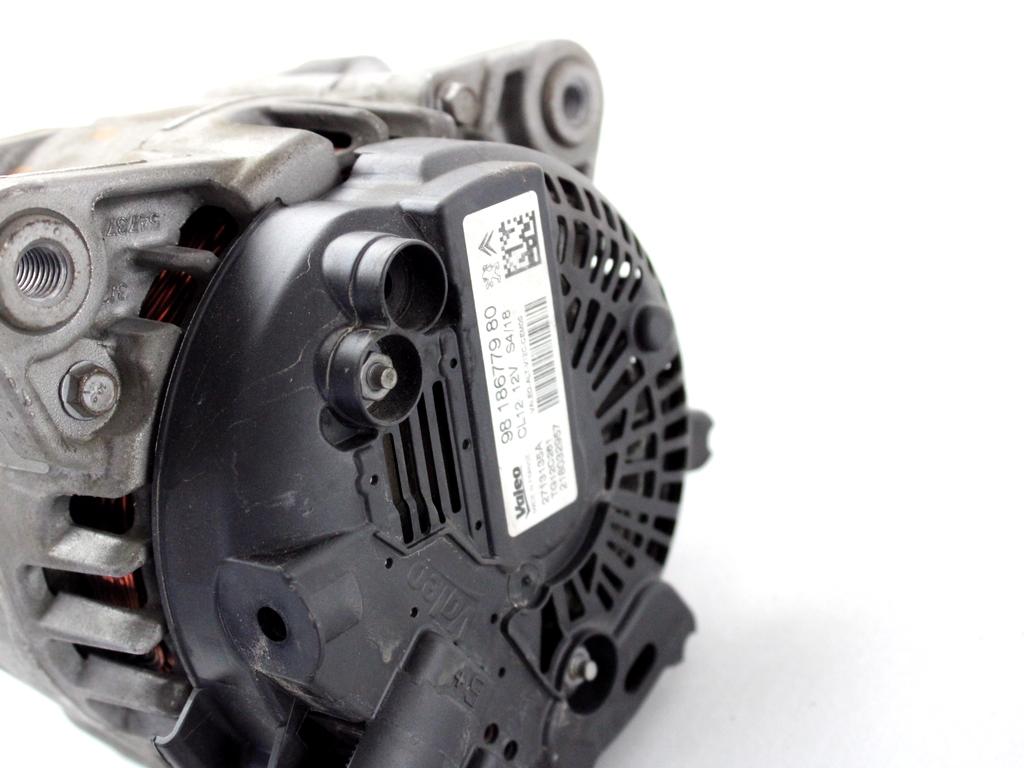 9818677980 ALTERNATORE CITROEN C3 1.2 B 60KW 5M 5P (2018) RICAMBIO USATO