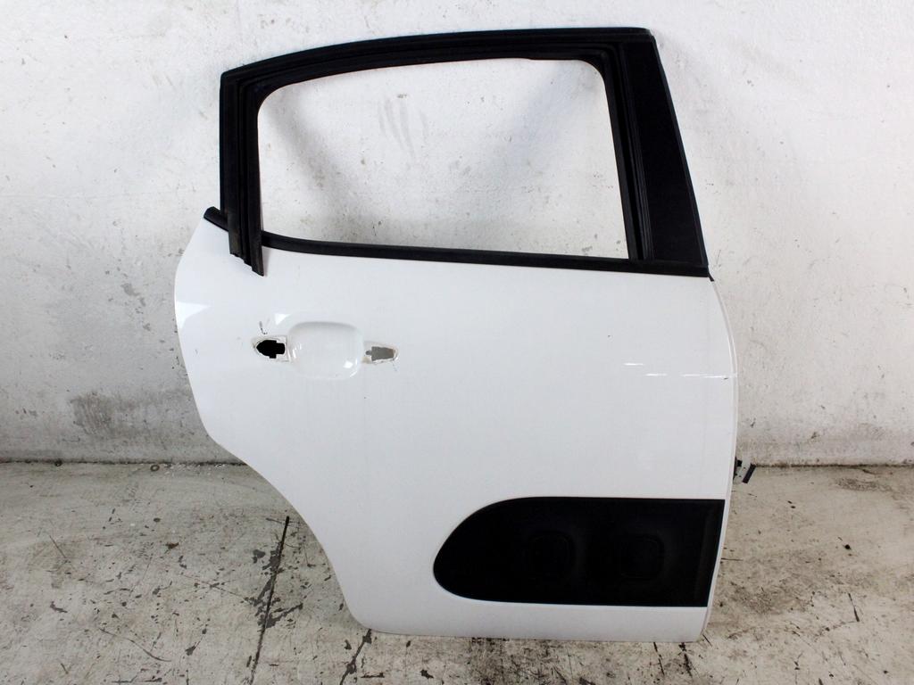 9812254880 PORTA POSTERIORE DESTRA CITROEN C3 1.2 B 60KW 5M 5P (2018) RICAMBIO USATO