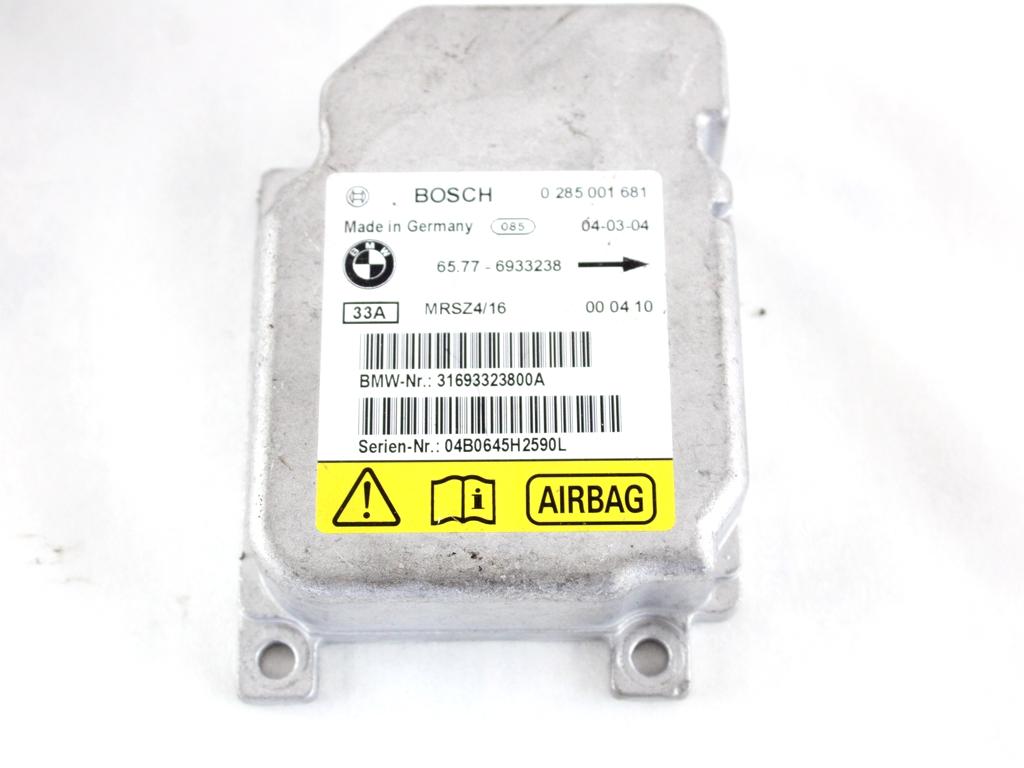 65776933238 KIT AIRBAG BMW SERIE 3 320D E46 SW 2.0 D 110KW 6M 5P (2004) RICAMBIO USATO CON PRETENSIONATORI CINTURE DI SICUREZZA, CENTRALINA AIRBAG, AIRBAG VOLANTE GUIDATORE, AIRBAG PASSEGGERO 8257788 72127112351 32306880599 72118207955 72118207956 