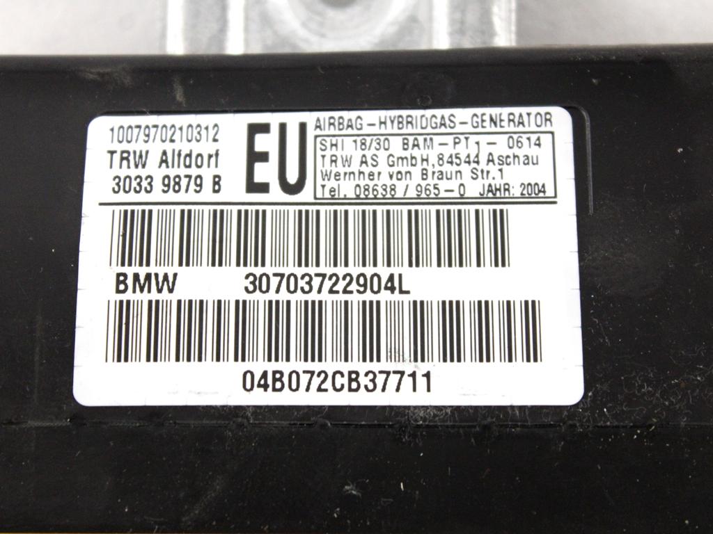 72127072625 AIRBAG PORTA ANTERIORE SINISTRA BMW SERIE 3 320D E46 SW 2.0 D 110KW 6M 5P (2004) RICAMBIO USATO