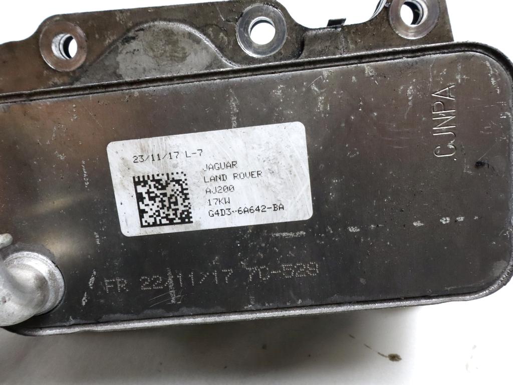 G4D3-6A642-BA RADIATORE OLIO SCAMBIATORE DI CALORE LAND ROVER RANGE ROVER VELAR 2.0 D 177KW AUT 5P 4X4 (2017) RICAMBIO USATO