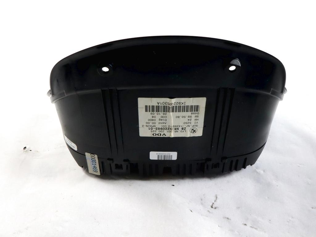 9220963 QUADRO STRUMENTI CONTACHILOMETRI BMW SERIE 3 320 D E91 SW 2.0 D 130KW 6M 5P (2009) RICAMBIO USATO