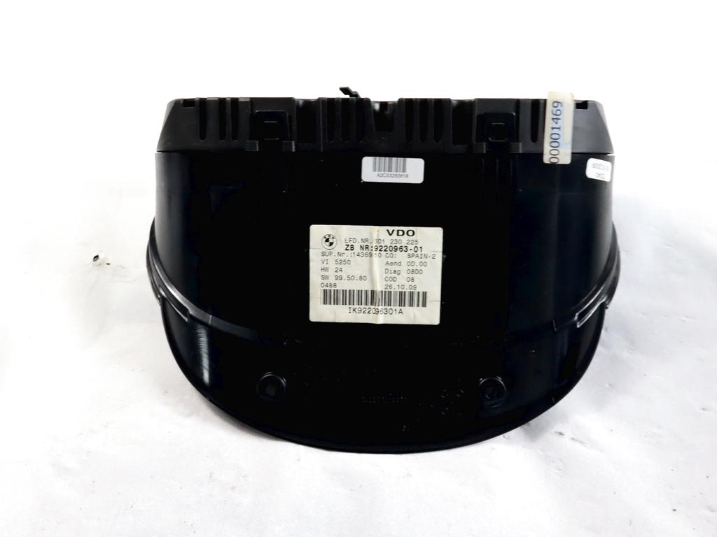 9220963 QUADRO STRUMENTI CONTACHILOMETRI BMW SERIE 3 320 D E91 SW 2.0 D 130KW 6M 5P (2009) RICAMBIO USATO