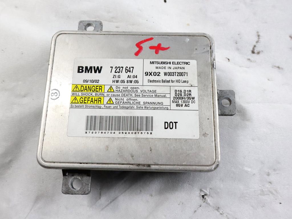 7237647 CENTRALINA FARO XENON BMW SERIE 3 320 D E91 SW 2.0 D 130KW 6M 5P (2009) RICAMBIO USATO