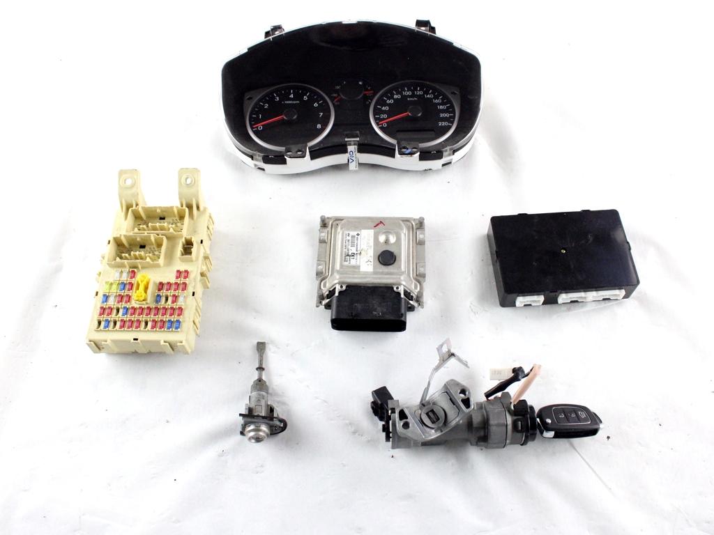 39111-03700 KIT ACCENSIONE AVVIAMENTO HYUNDAI I20 1.2 G 63KW 5M 5P (2013) RICAMBIO USATO CON CENTRALINA MOTORE, QUADRO STRUMENTI, BLOCCHETTI ACCENSIONE APERTURA CON CHIAVE 91951-1J030 