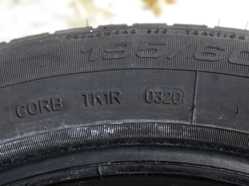 195/60 R15 88H DUNLOP SPORT 7.05MM A0320 PNEUMATICI ESTIVE (QUANTITA' A GOMME) RICAMBIO USATO