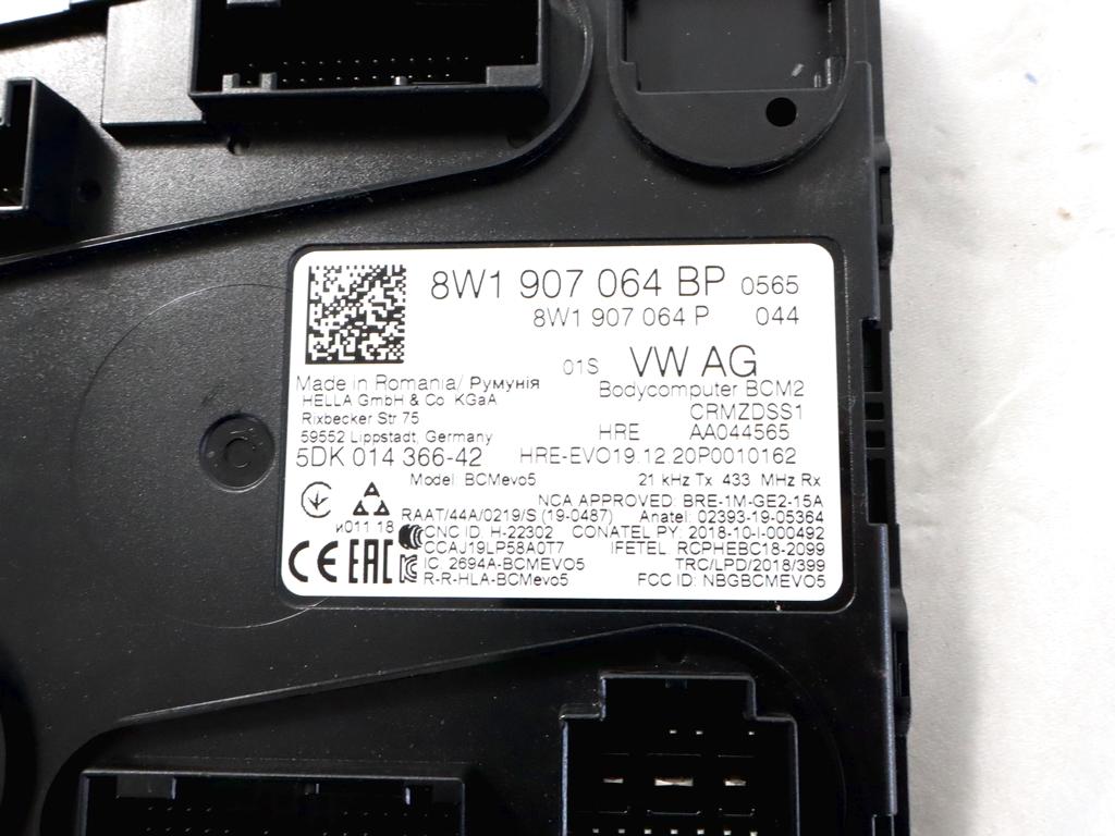 8W1907064BP CENTRALINA MODULO BODY COMPUTER BCM2 AUDI RS Q8 4.0 I 441 KW AUT 5P (2021) RICAMBIO USATO