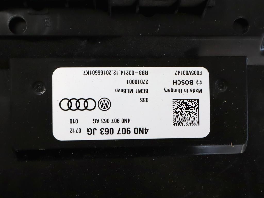 4N0907063JG CENTRALINA MODULO BODY COMPUTER BCM1 AUDI RS Q8 4.0 I 441 KW AUT 5P (2021) RICAMBIO USATO