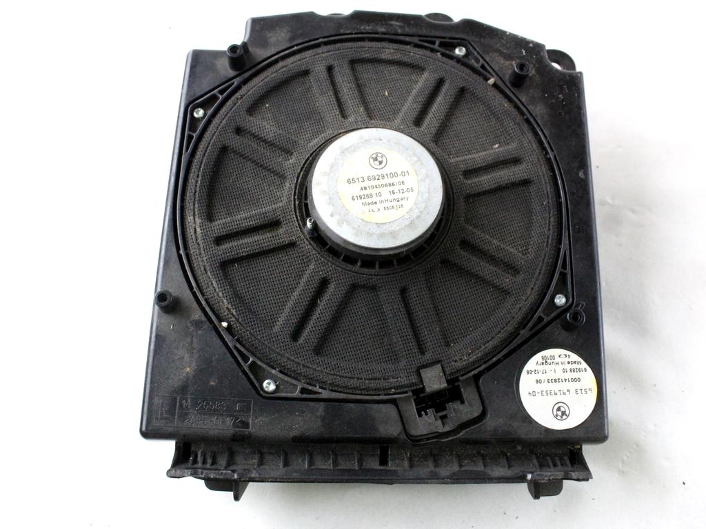 65136919353 CASSA ALTOPARALANTE SUBWOOFER LATO SINISTRO BMW SERIE 5 530D E60 3.0 D 170KW AUT 4P (2006) RICAMBIO USATO 65136929100