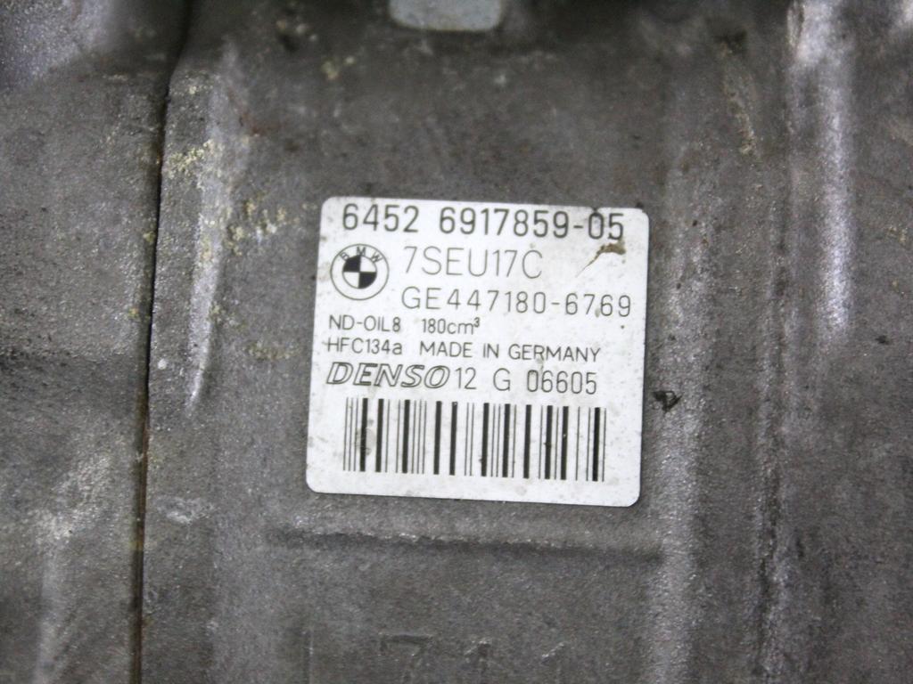 64526917859 COMPRESSORE CLIMATIZZATORE CLIMA A/C BMW SERIE 5 530D E60 3.0 D 170KW AUT 4P (2006) RICAMBIO USATO