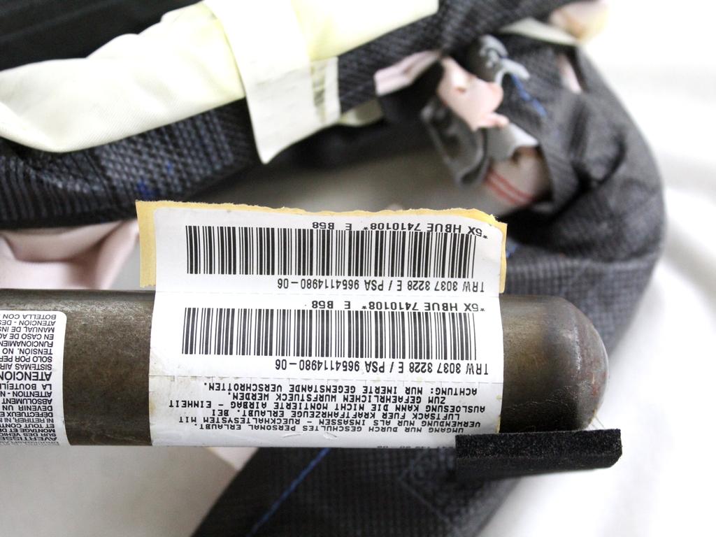 9654114980 AIRBAG LATERALE A TENDINA LATO DESTRO CITROEN C4 PICASSO 1.6 D 82KW AUT 5P (2011) RICAMBIO USATO