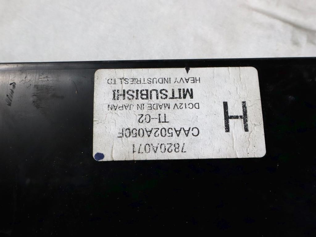 7820A071 CENTRALINA GRUPPO DI COMANDO CLIMATIZZATORE CLIMA A/C MANUALE MITSUBISHI GRANDIS 2.0 D 100KW 6M 5P (2007) RICAMBIO USATO