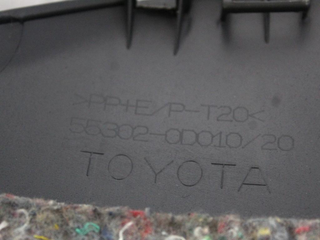 553020D010B0 CRUSCOTTO PARTE SUPERIORE TOYOTA YARIS 1.3 B 64KW 5M 3P (2008) RICAMBIO USATO