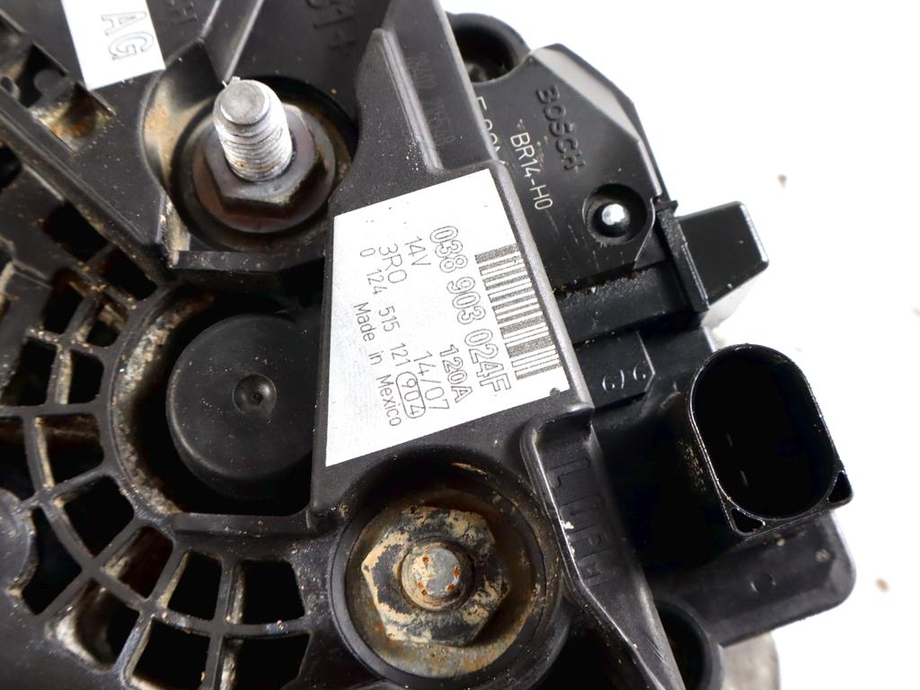 038903024F ALTERNATORE VOLKSWAGEN NEW BEETLE 1.9 D 77KW 5M 2P (2007) RICAMBIO USATO