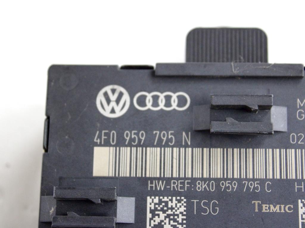 4F0959795N CENTRALINA PORTA POSTERIORE AUDI A4 B8 2.0 D 105KW 4P AUT (2008) RICAMBIO USATO