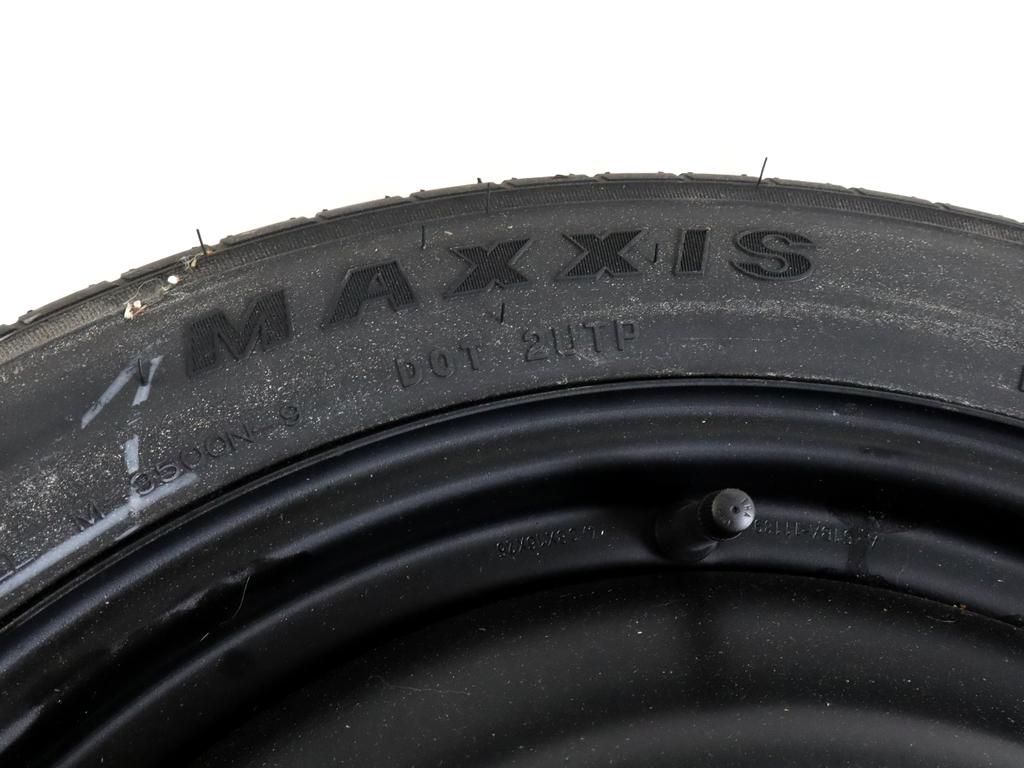 AM51BA-11189 RUOTINO DI SCORTA MAXXIS T125/80 R16 97M FORD C-MAX 1.6 D 85KW 6M 5P (2011) RICAMBIO USATO CON CERCHIO IN FERRO DA 16 POLLICI 5 FORI 4.00BX16 ET 25 INTERASSE 5X108