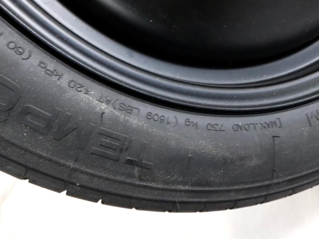 AM51BA-11189 RUOTINO DI SCORTA MAXXIS T125/80 R16 97M FORD C-MAX 1.6 D 85KW 6M 5P (2011) RICAMBIO USATO CON CERCHIO IN FERRO DA 16 POLLICI 5 FORI 4.00BX16 ET 25 INTERASSE 5X108