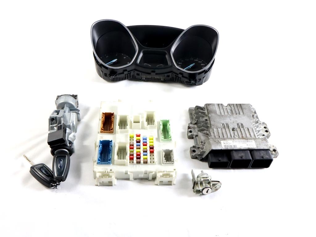 AV61-12A650-AFA KIT ACCENSIONE AVVIAMENTO FORD C-MAX 1.6 D 85KW 6M 5P (2011) RICAMBIO USATO CON CENTRALINA MOTORE, QUADRO STRUMENTI CONTACHILOMETRI, BLOCCHETTI ACCENSIONE APERTURA CON CHIAVE 3M51-3F880-AE BV6N-14A073-EP BM5T-10849-CR