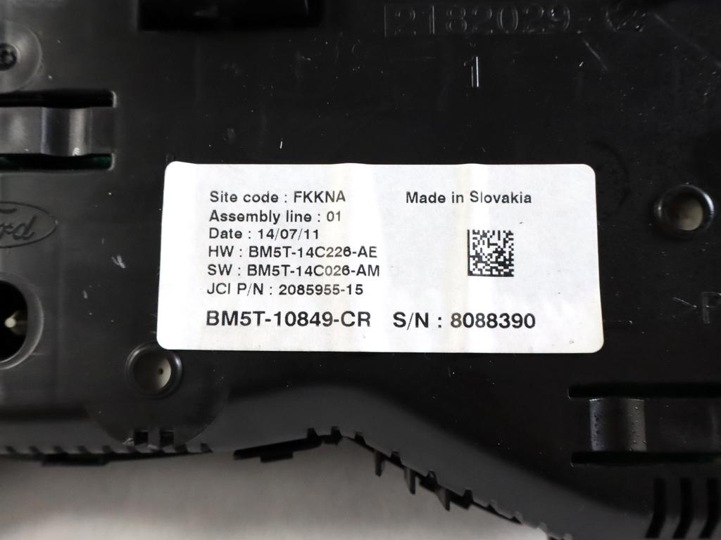 AV61-12A650-AFA KIT ACCENSIONE AVVIAMENTO FORD C-MAX 1.6 D 85KW 6M 5P (2011) RICAMBIO USATO CON CENTRALINA MOTORE, QUADRO STRUMENTI CONTACHILOMETRI, BLOCCHETTI ACCENSIONE APERTURA CON CHIAVE 3M51-3F880-AE BV6N-14A073-EP BM5T-10849-CR