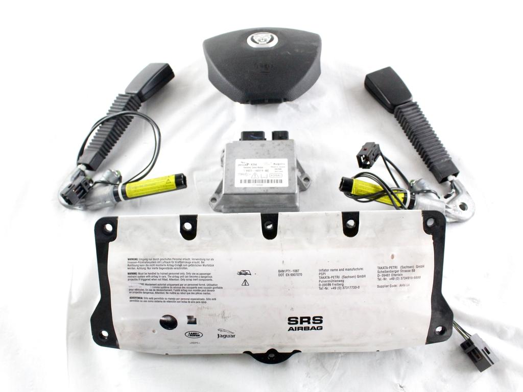 8X23-14D374-AE KIT AIRBAG JAGUAR XF 2.7 D 152KW AUT 5P (2009) RICAMBIO USATO CON CENTRALINA AIRBAG, AIRBAG VOLANTE, AIRBAG PASSEGERO, PRETENSIONATORI CINTURE DI SICUREZZA 8X2T-9137-AA