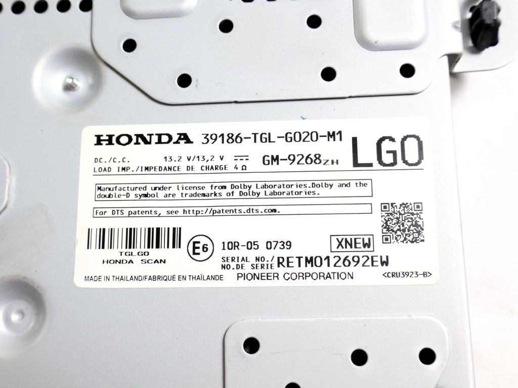 39186-TGL-G020-M1 AMPLIFICATORE AUDIO HONDA CIVIC 1.5 B 134KW 6M 5P (2019) RICAMBIO USATO