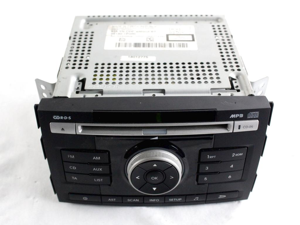 96160-1P000 AUTORADIO KIA VENGA 1.4 D 66KW 6M 5P (2011) RICAMBIO USATO (NON FORNIAMO CODICE AUTORADIO, MA SOLO NUMERO DI TELAIO VEICOLO)