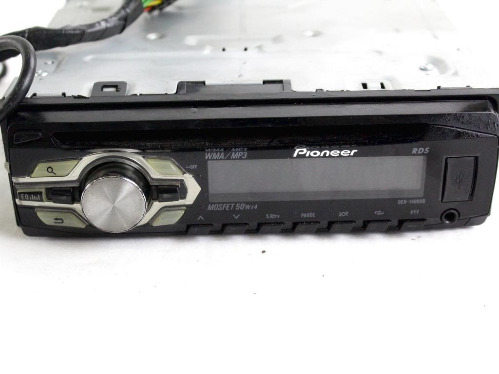 DEH-1400UB AUTORADIO AFTERMARKET PIONEER FIAT QUBO 1.4 M 57KW 5M 5P (2012) RICAMBIO USATO (NON FORNIAMO CODICE AUTORADIO, MA SOLO NUMERO DI TELAIO VEICOLO)