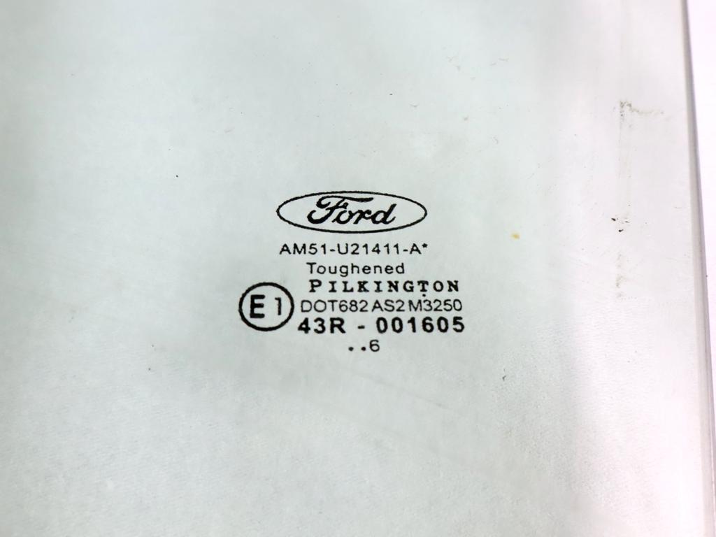 AM51-U21411-A VETRO SCENDENTE PORTA ANTERIORE SINISTRA FORD GRAND C-MAX 1.5 D RHD 88KW AUT 5P (2016) RICAMBIO USATO