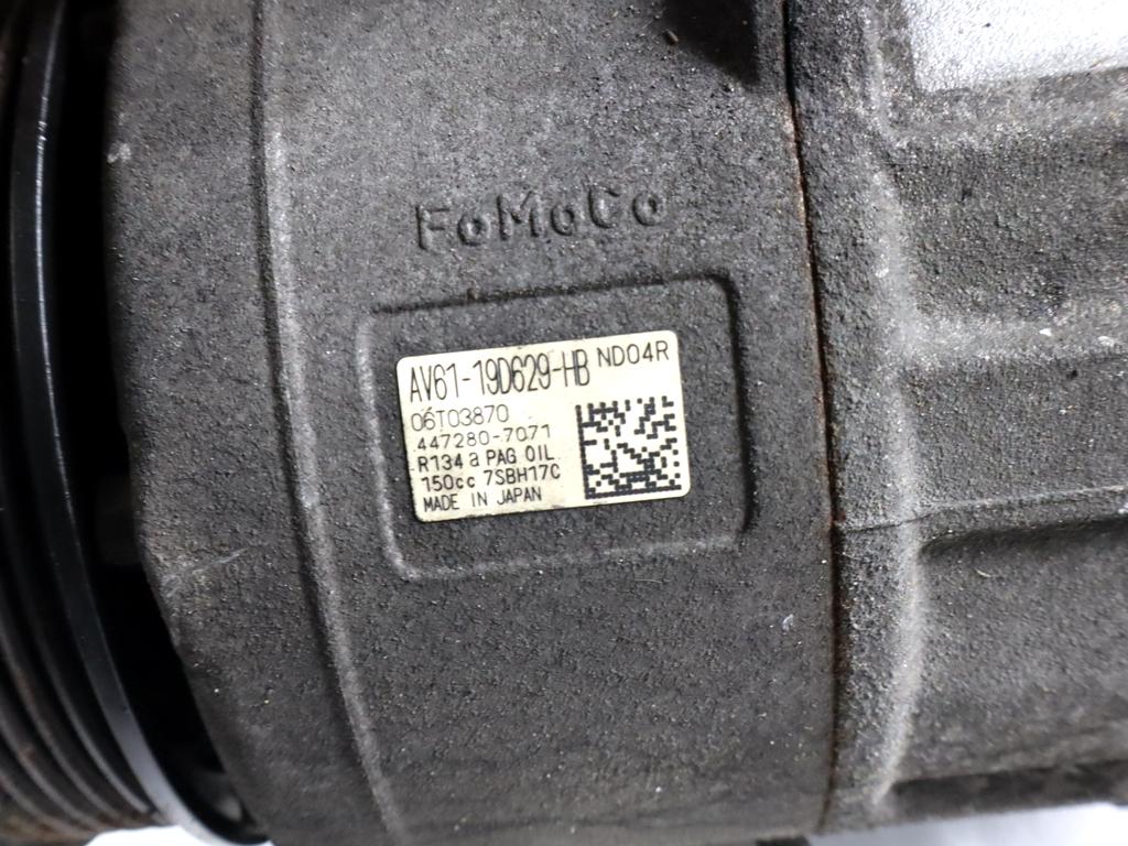 AV61-19D629-HB COMPRESSORE CLIMATIZZATORE CLIMA A/C FORD GRAND C-MAX 1.5 D RHD 88KW AUT 5P (2016) RICAMBIO USATO