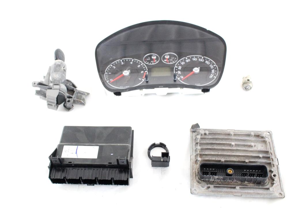 6S61-12A650-FF KIT ACCENSIONE AVVIAMENTO FORD FIESTA 1.2 B 55KW 5M 5P (2007) RICAMBIO USATO CON CENTRALINA MOTORE, BLOCCHETTI ACCENSIONE APERTURA CON DOPPIA CHIAVE, QUADRO STRUMENTI CONTACHILOMETRI 2S6T-15607-BC 6S6T-15K600-BL