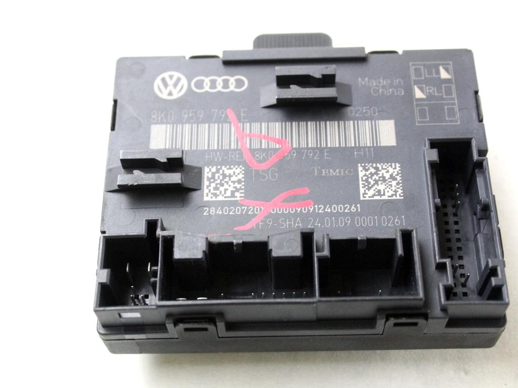 8K0959792E CENTRALINA PORTA ANTERIORE DESTRA AUDI A5 3.0 D 4X4 176KW AUT 3P (2009) RICAMBIO USATO