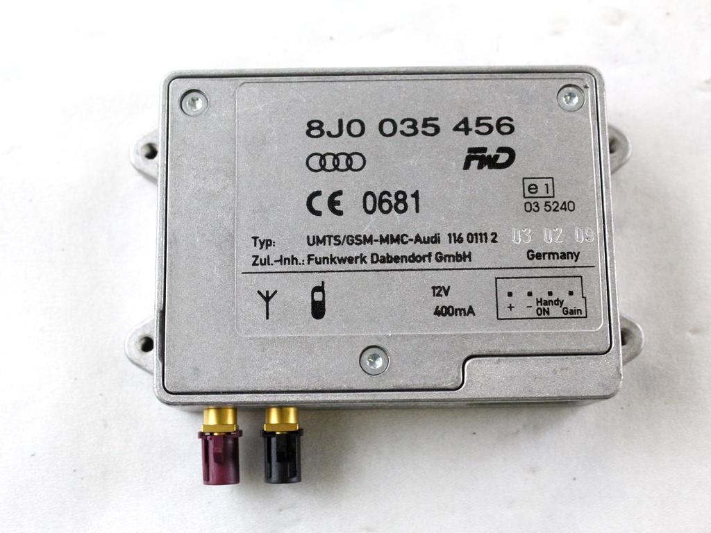 8J0035456 CENTRALINA AMPLIFICATORE ANTENNA AUDI A5 3.0 D 4X4 176KW AUT 3P (2009) RICAMBIO USATO