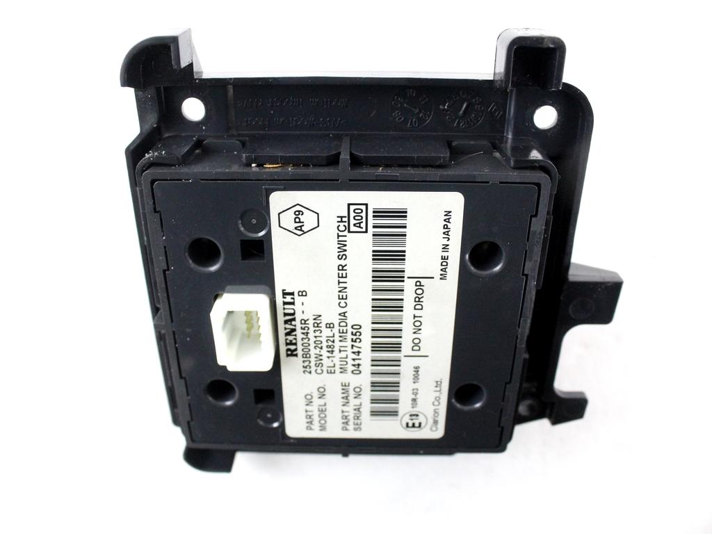 253B00345R GRUPPO DI COMANDO PAD DI NAVIGAZIONE SATELLITARE RENAULT MEGANE SW 1.5 D 81KW 6M 5P (2012) RICAMBIO USATO