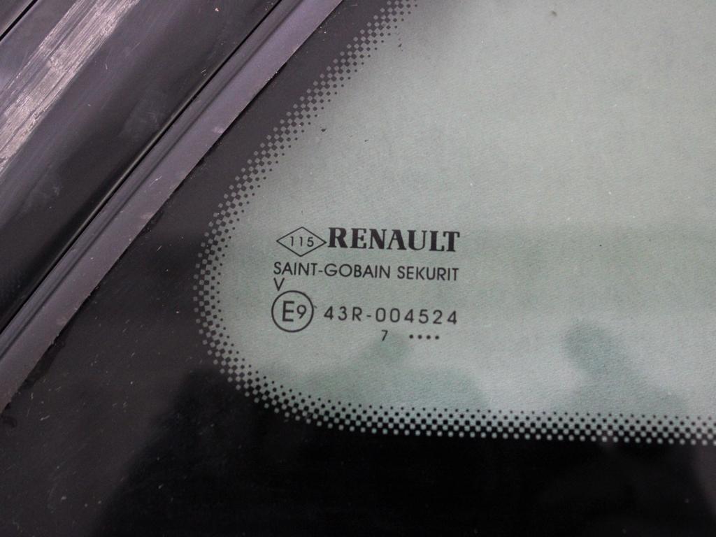 833066723R VETRO FISSO PARAFANGO POSTERIORE DESTRO OSCURATO RENAULT KADJAR 1.5 D 81KW 6M 5P (2017) RICAMBIO USATO