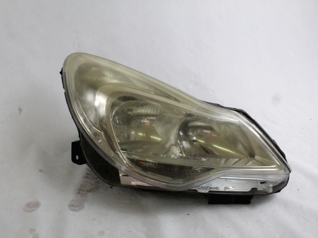 13295012 FARO FANALE ANTERIORE DESTRO OPEL CORSA D 1.2 B 63KW 5M 5P (2011) RICAMBIO USATO