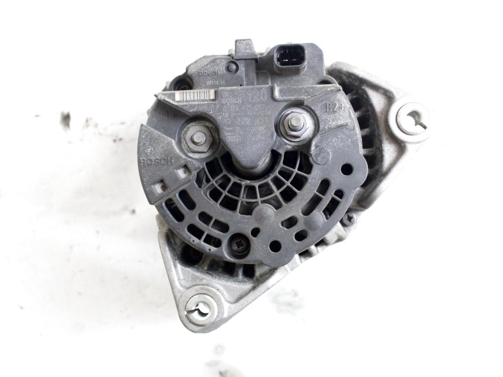 13222931 ALTERNATORE OPEL CORSA D 1.2 B 63KW 5M 5P (2011) RICAMBIO USATO 0124425057